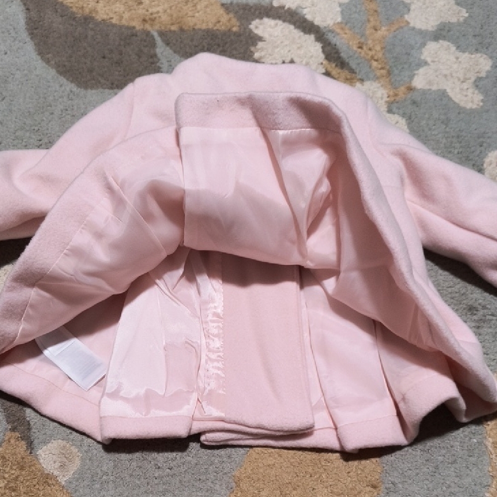 Pink Baby Coat with Gold Buttons - Picture 3 of 8